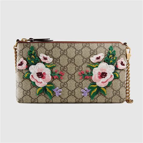 gucci pre-owned blue wallet womens|Gucci garden wallet.